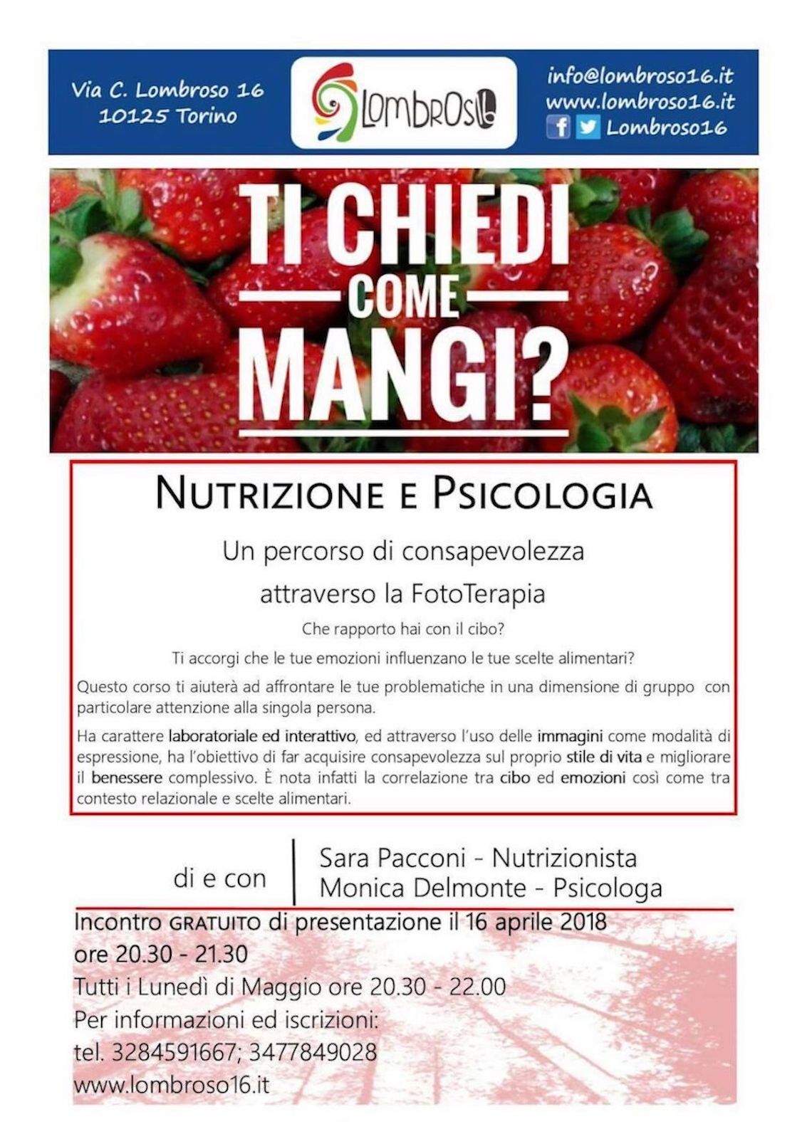 ti chiedi come mangi?