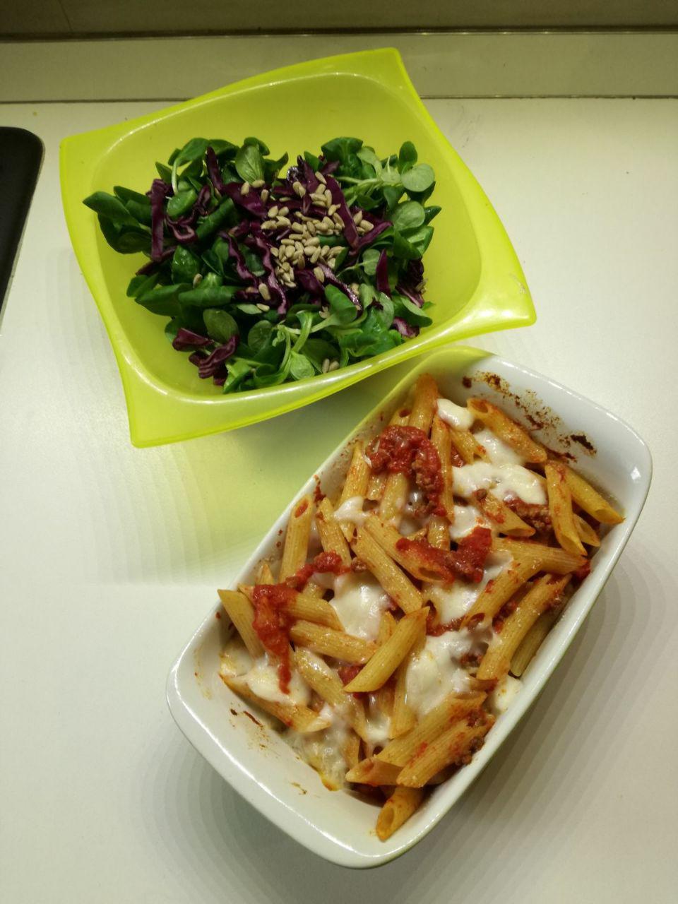 pasta e inslata